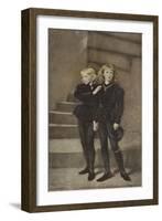 The Two Princes Edward and Richard in the Tower-John Everett Millais-Framed Giclee Print