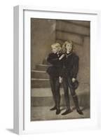 The Two Princes Edward and Richard in the Tower-John Everett Millais-Framed Giclee Print