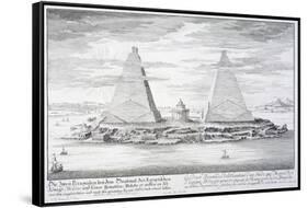 The Two Pyramids of Moeris, King of Egypt and His Wife, Plate 11-Johann Bernhard Fischer Von Erlach-Framed Stretched Canvas