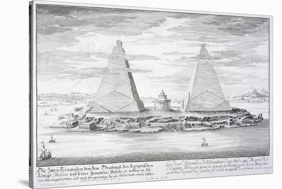The Two Pyramids of Moeris, King of Egypt and His Wife, Plate 11-Johann Bernhard Fischer Von Erlach-Stretched Canvas