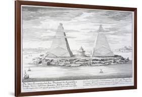 The Two Pyramids of Moeris, King of Egypt and His Wife, Plate 11-Johann Bernhard Fischer Von Erlach-Framed Giclee Print