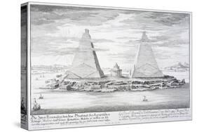 The Two Pyramids of Moeris, King of Egypt and His Wife, Plate 11-Johann Bernhard Fischer Von Erlach-Stretched Canvas