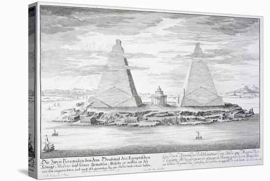 The Two Pyramids of Moeris, King of Egypt and His Wife, Plate 11-Johann Bernhard Fischer Von Erlach-Stretched Canvas