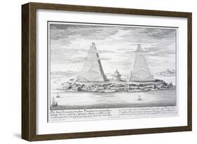 The Two Pyramids of Moeris, King of Egypt and His Wife, Plate 11-Johann Bernhard Fischer Von Erlach-Framed Giclee Print