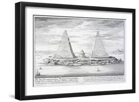 The Two Pyramids of Moeris, King of Egypt and His Wife, Plate 11-Johann Bernhard Fischer Von Erlach-Framed Giclee Print