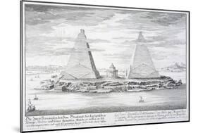 The Two Pyramids of Moeris, King of Egypt and His Wife, Plate 11-Johann Bernhard Fischer Von Erlach-Mounted Giclee Print