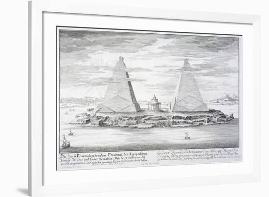 The Two Pyramids of Moeris, King of Egypt and His Wife, Plate 11-Johann Bernhard Fischer Von Erlach-Framed Premium Giclee Print