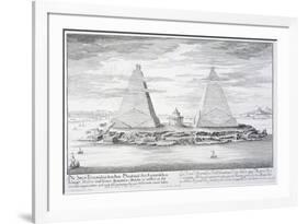 The Two Pyramids of Moeris, King of Egypt and His Wife, Plate 11-Johann Bernhard Fischer Von Erlach-Framed Premium Giclee Print