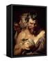 The Two Satyrs-Peter Paul Rubens-Framed Stretched Canvas