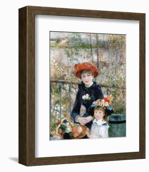 The Two Sisters on the Terrace, 1881-Pierre-Auguste Renoir-Framed Art Print