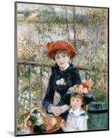 The Two Sisters on the Terrace, 1881-Pierre-Auguste Renoir-Mounted Art Print