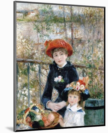 The Two Sisters on the Terrace, 1881-Pierre-Auguste Renoir-Mounted Art Print