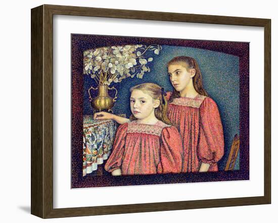 The Two Sisters, the Serruys Sisters, 1894-Georges Lemmen-Framed Giclee Print