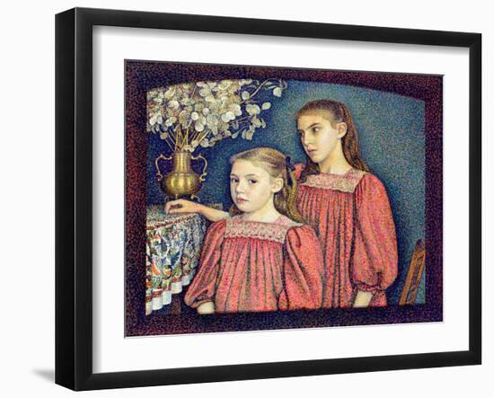 The Two Sisters, the Serruys Sisters, 1894-Georges Lemmen-Framed Giclee Print