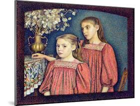 The Two Sisters, the Serruys Sisters, 1894-Georges Lemmen-Mounted Giclee Print