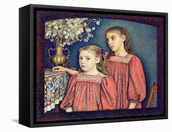 The Two Sisters, the Serruys Sisters, 1894-Georges Lemmen-Framed Stretched Canvas