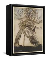 The Two Sisters-Arthur Rackham-Framed Stretched Canvas