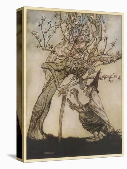 The Two Sisters-Arthur Rackham-Stretched Canvas