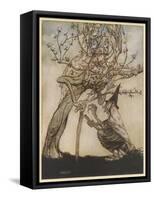 The Two Sisters-Arthur Rackham-Framed Stretched Canvas