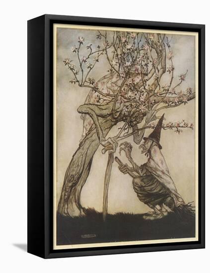 The Two Sisters-Arthur Rackham-Framed Stretched Canvas