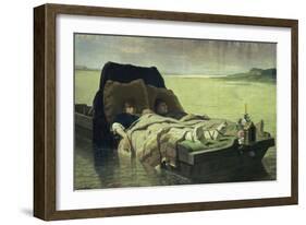 The Two Sons of Clovis II, after Being Tortured by Jumieges on the Seine River-Evariste Vital Luminais-Framed Giclee Print