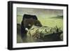 The Two Sons of Clovis II, after Being Tortured by Jumieges on the Seine River-Evariste Vital Luminais-Framed Giclee Print