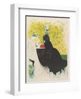 The Two Stepsisters, from the series Landscapes and Interiors, 1899-Edouard Vuillard-Framed Giclee Print