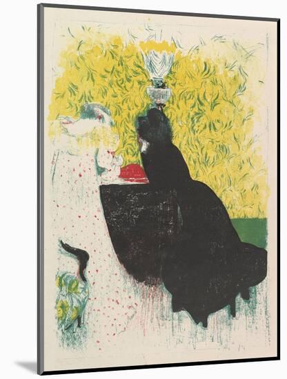 The Two Stepsisters, from the series Landscapes and Interiors, 1899-Edouard Vuillard-Mounted Giclee Print