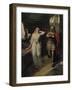 The Two Stood Silent Looking at Each Other-Ferdinand Lecke-Framed Giclee Print