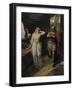 The Two Stood Silent Looking at Each Other-Ferdinand Lecke-Framed Giclee Print