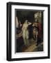 The Two Stood Silent Looking at Each Other-Ferdinand Lecke-Framed Giclee Print