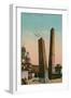 The Two Towers in Bologna, Italy. Postcard Sent in 1913-Italian Photographer-Framed Giclee Print