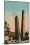 The Two Towers in Bologna, Italy. Postcard Sent in 1913-Italian Photographer-Mounted Giclee Print