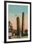 The Two Towers in Bologna, Italy. Postcard Sent in 1913-Italian Photographer-Framed Giclee Print