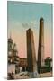 The Two Towers in Bologna, Italy. Postcard Sent in 1913-Italian Photographer-Mounted Giclee Print