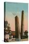 The Two Towers in Bologna, Italy. Postcard Sent in 1913-Italian Photographer-Stretched Canvas