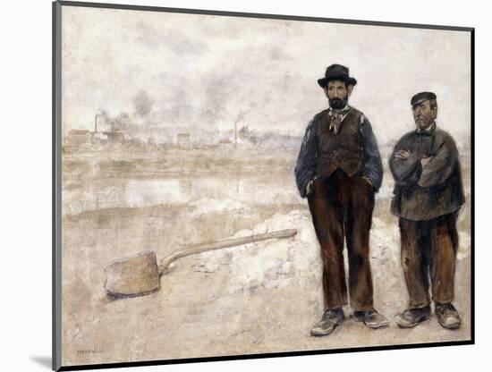 The Two Workmen-Jean Francois Raffaelli-Mounted Giclee Print