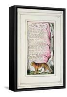 The Tyger: Plate 43 from 'Songs of Innocence and of Experience' C.1802-08-William Blake-Framed Stretched Canvas