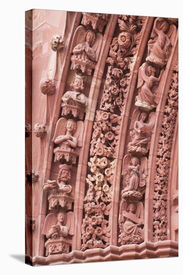 The Tympanum on Basel Munster (Minster) Cathedral, Basel, Switzerland, Europe-Julian Elliott-Stretched Canvas