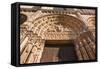 The Tympanum on the West Front of Chartres Cathedral-Julian Elliott-Framed Stretched Canvas