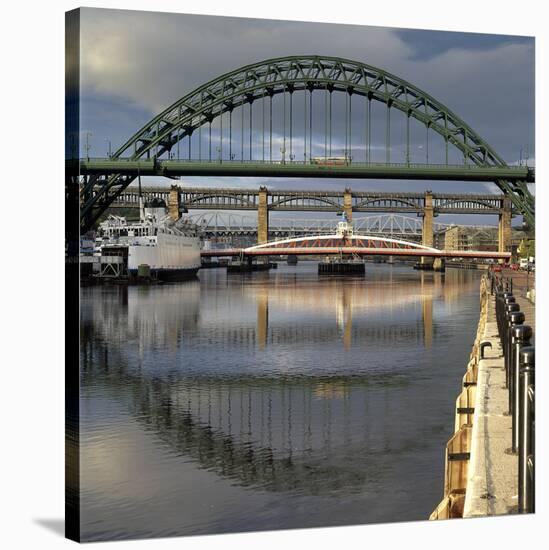 The Tyne Bridges, Newcastle upon Tyne, England.-Joe Cornish-Stretched Canvas