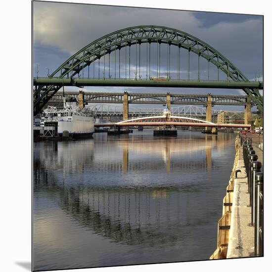 The Tyne Bridges, Newcastle upon Tyne, England.-Joe Cornish-Mounted Photo