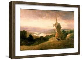 The Tyne from Windmill Hills, Gateshead, C.1818-Thomas Miles Richardson-Framed Giclee Print