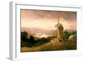 The Tyne from Windmill Hills, Gateshead, C.1818-Thomas Miles Richardson-Framed Giclee Print