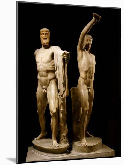 The Tyrannicides, Sculptural Group Depicting the Athenians, Harmodius and Aristogiton-null-Mounted Photographic Print