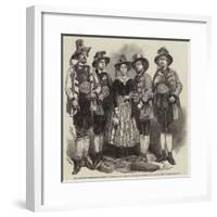 The Tyrolese Minstrels-null-Framed Giclee Print