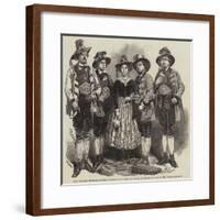 The Tyrolese Minstrels-null-Framed Giclee Print