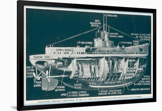 The U-30 Class of Untersee- Boot the Type Most Generally Used for Attacks on Shipping-S. Clatworthy-Framed Art Print