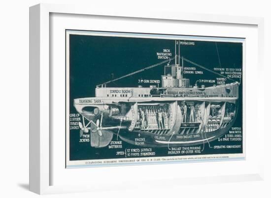 The U-30 Class of Untersee- Boot the Type Most Generally Used for Attacks on Shipping-S. Clatworthy-Framed Art Print