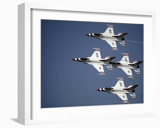 The U.S. Air Force Thunderbird Demonstration Team-Stocktrek Images-Framed Photographic Print